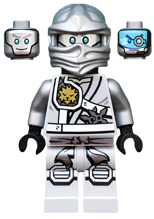 Минифигурка Lego Ninjago Zane - Titanium Ninja Light Bluish Gray, Scabbard njo251 U